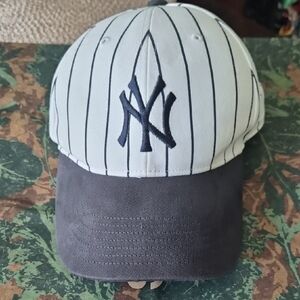 Striped Baseball Cap with Logo